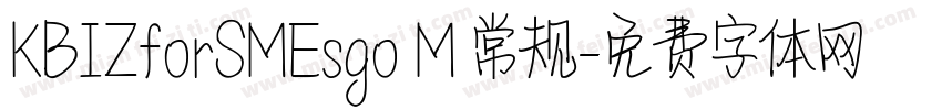 KBIZforSMEsgo M 常规字体转换